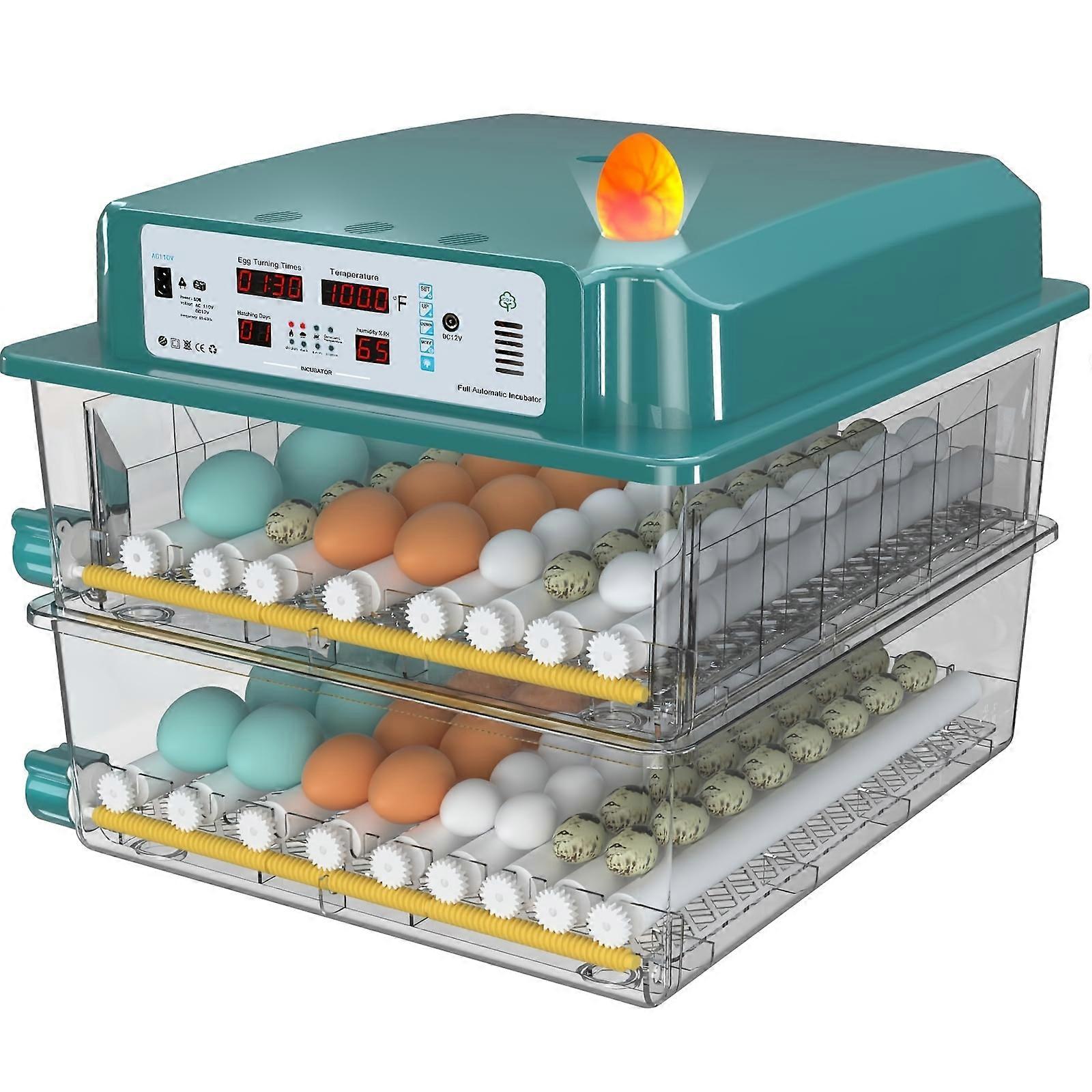 Fully Automatic Intelligent Constant Temperature Incubator Household Small Egg Bird Egg Incubator with Egg Turner
