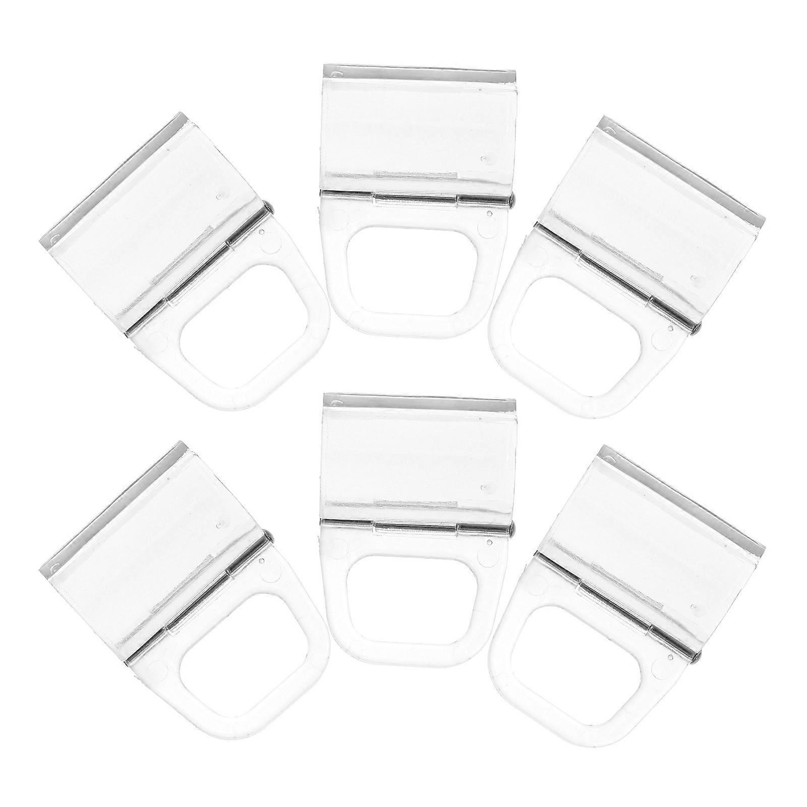 Transparent Roller Shade Handle Clamp ABS Material for 6Pcs Set