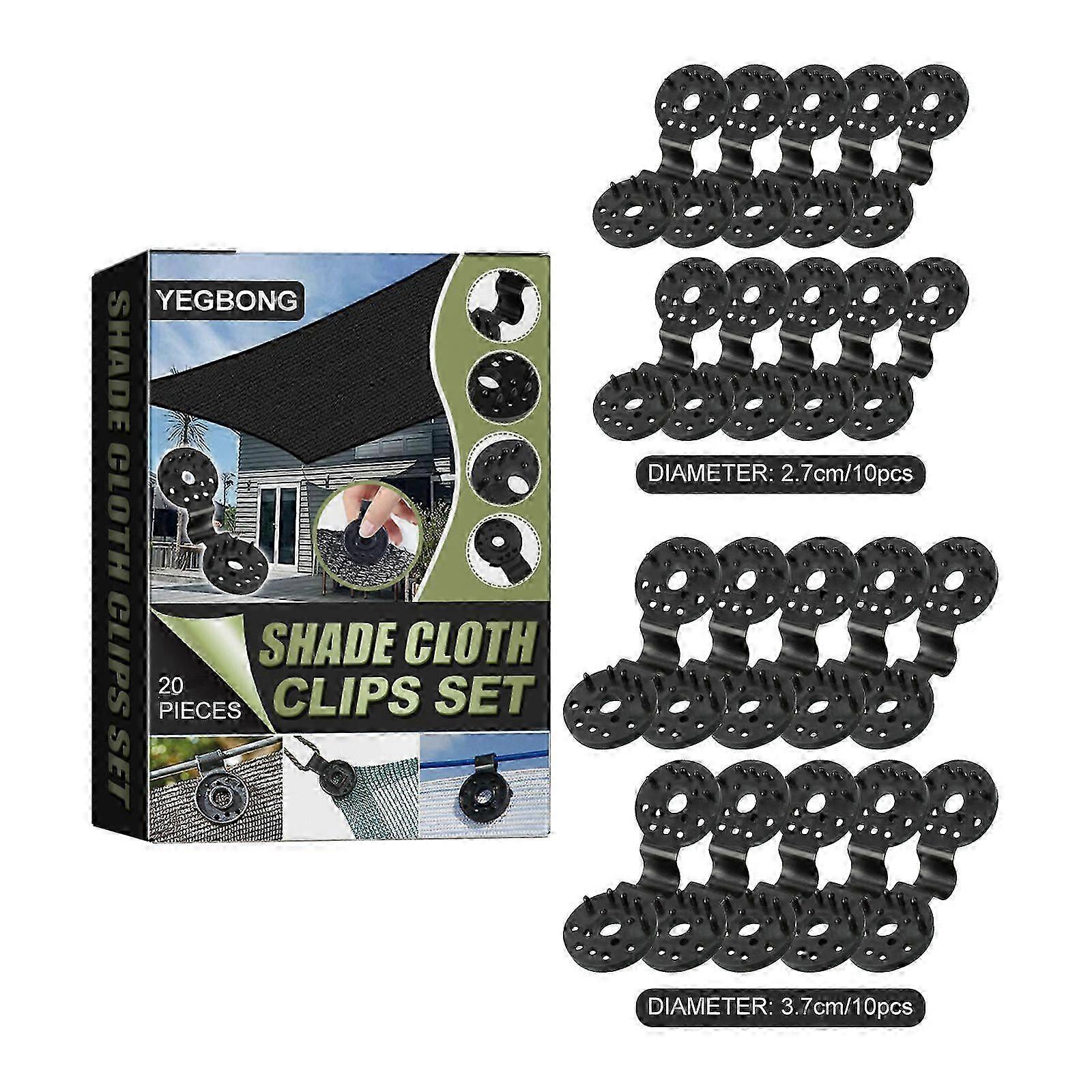 Durable Sunshade Net Clips - Reusable, High Grip Fixing Clips for Greenhouses & Outdoor Shade