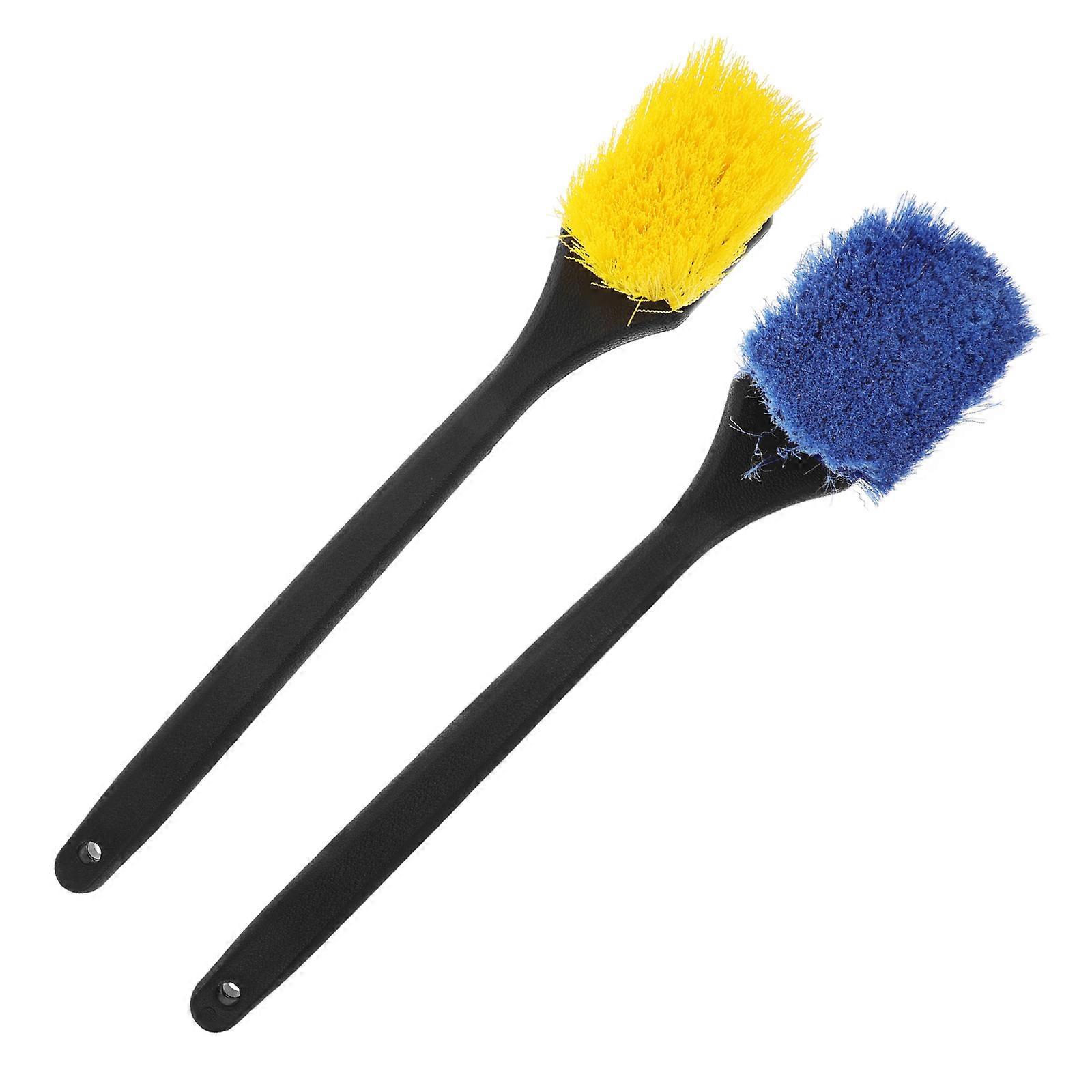 Wheel Cleaning Brushes Long Handle for Tire Cleaning 2Pcs