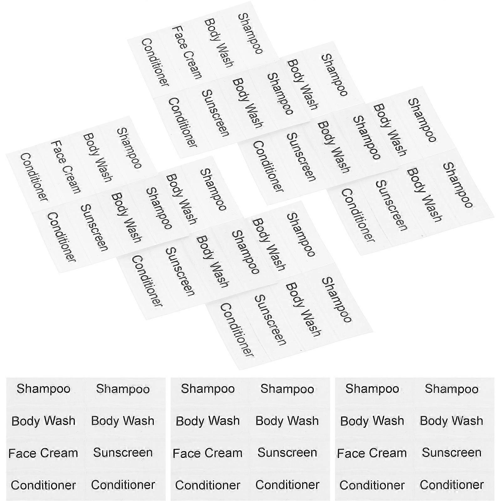 Cosmetics Label Stickers for Bottle Organization with 10 Sheets Pack