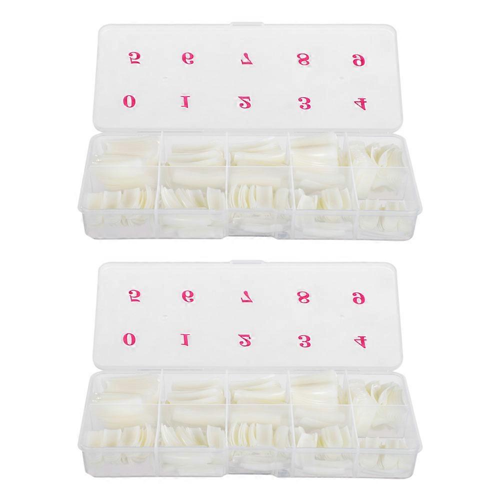DIY Nail Tips with 1000Pcs White Nail Covers for Creative Use