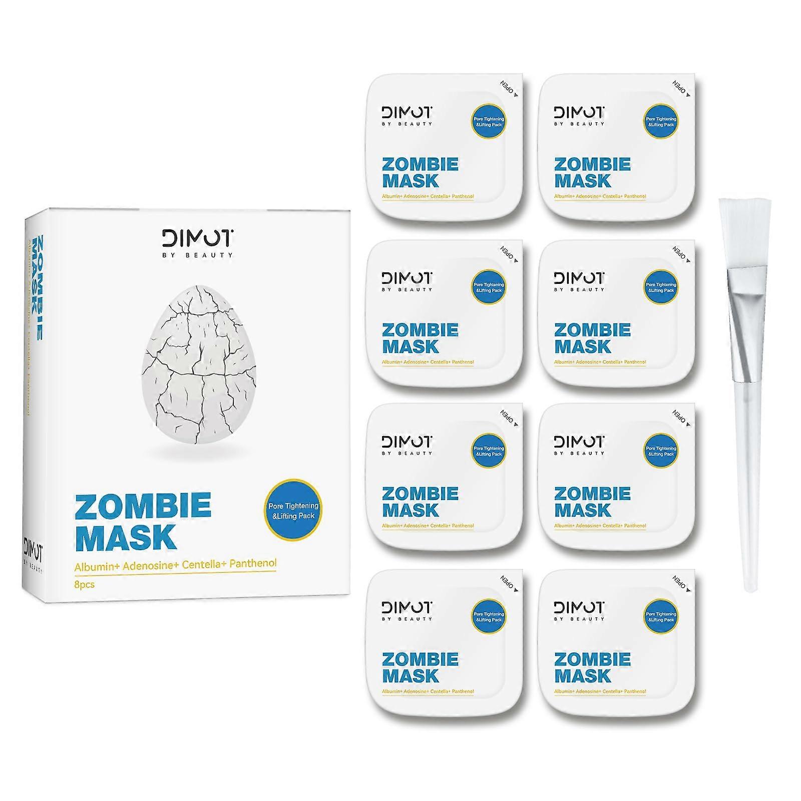 Face Firming Mask with Hydrating Clay, Deep Pore Tightening and Instant Lifting, 1 Box 8 Pcs