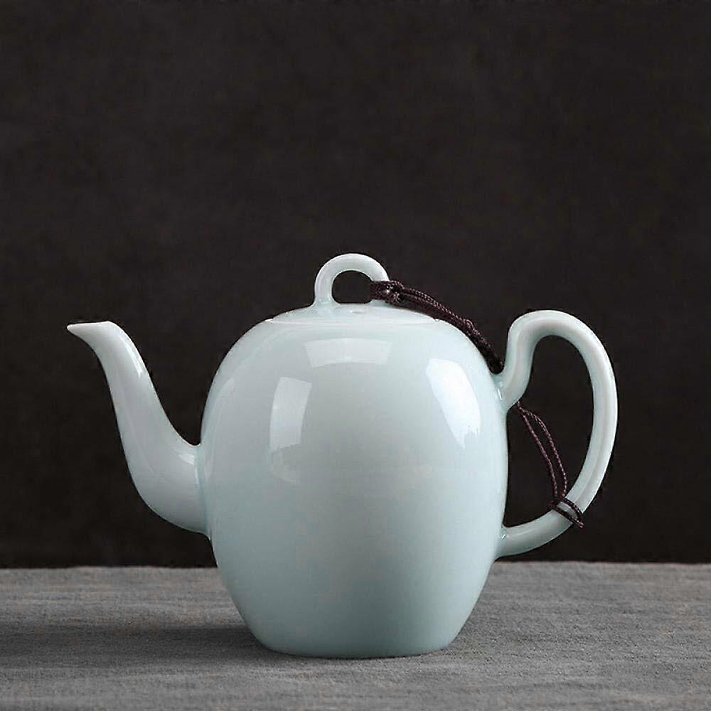 Handmade Jingdezhen Ceramic Teapot 170ml with Builtin Porcelain Filter for Oolong Tea Brewing