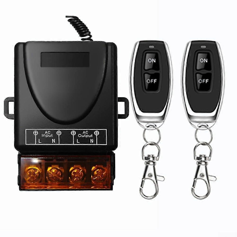 Wireless Remote Control Switch 72V220V AC 433MHz RF IP65 Waterproof Kit With Learning Code For Lamp Door Motor Security