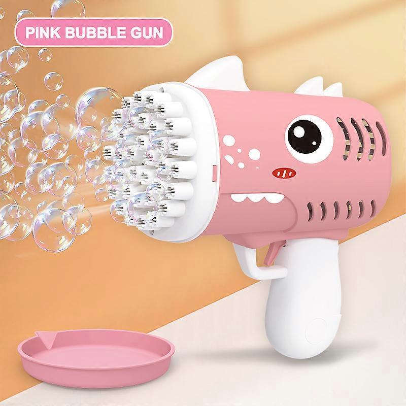 35 hole dinosaur bubble shooter handheld Gatling rocket launcher bubble machine without battery and without  bubble water
