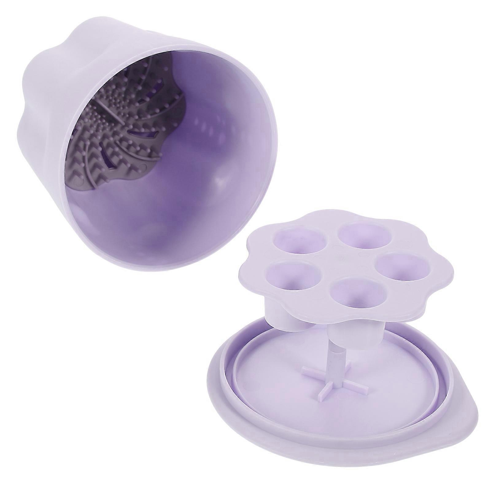 Makeup Brush Cleaning Pad Kit for Brushes 4Sets with Practical Cleaning Bowl