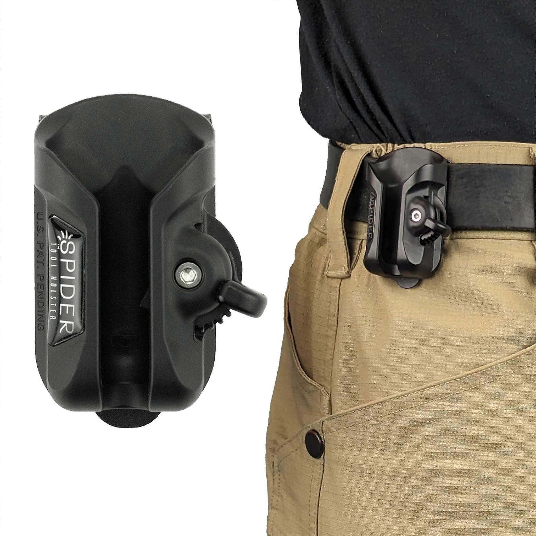Tool Belt Holster with Quick Draw Access and Self Locking Heavy Duty ClipOn Universal Tool Holder