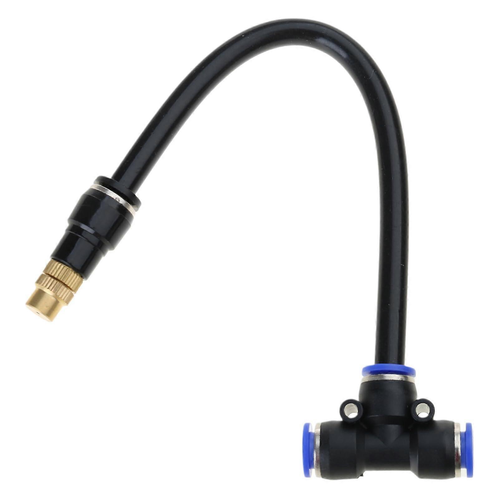 Brass Misting Nozzles 3Way Connector for Patio Misting System, Adjustable Spray Angle, LeakProof