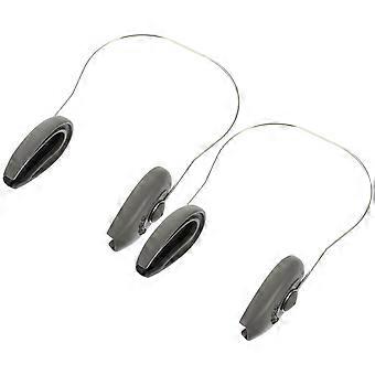 2pcs Hair Dyeing Earmuffs Hairdressing Ear Covers Hair Salon Coloring Ear Protectors(Random Style)