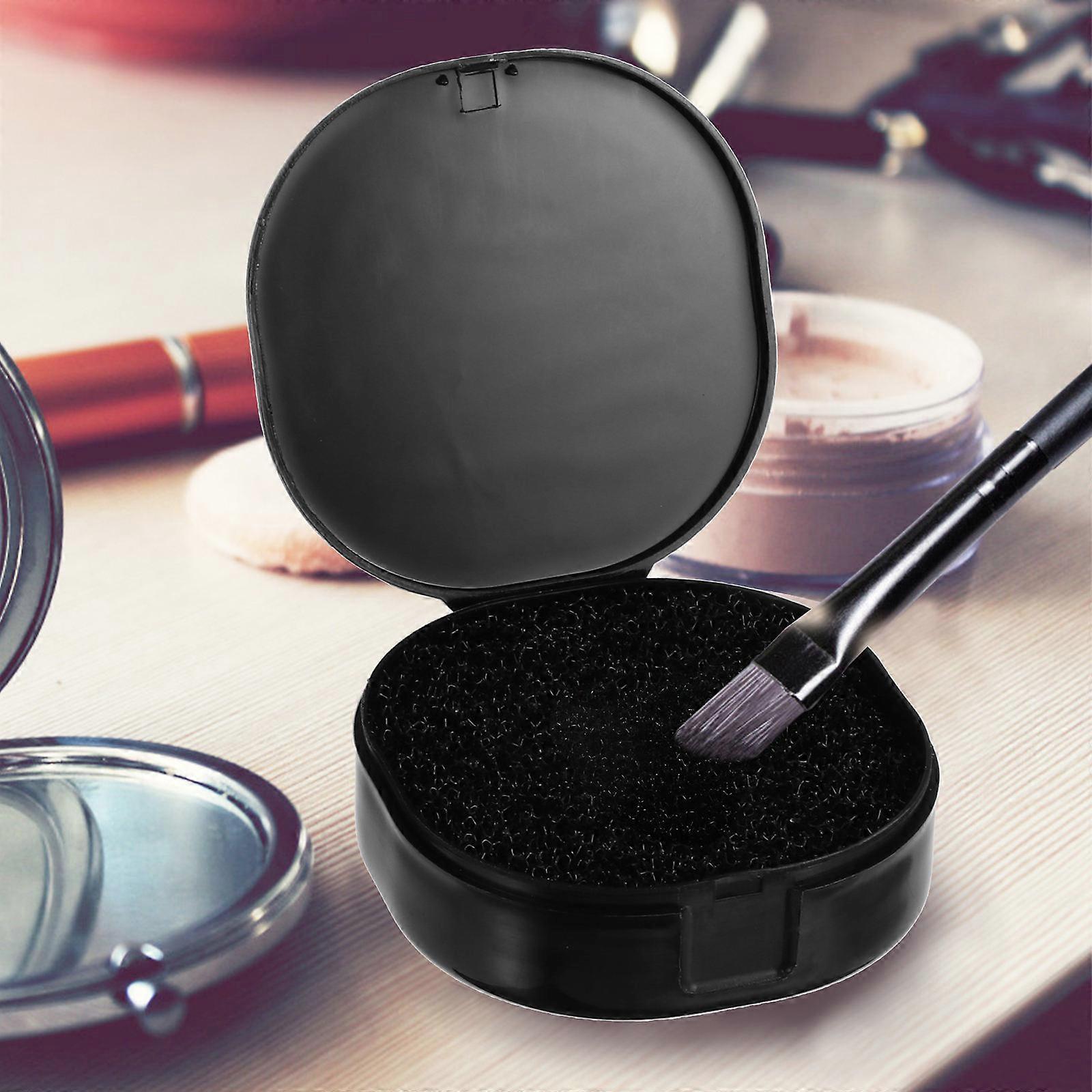 Brush Cleaning Box Makeup Cleaner with Sponge Tool 3Pcs for Cleaning