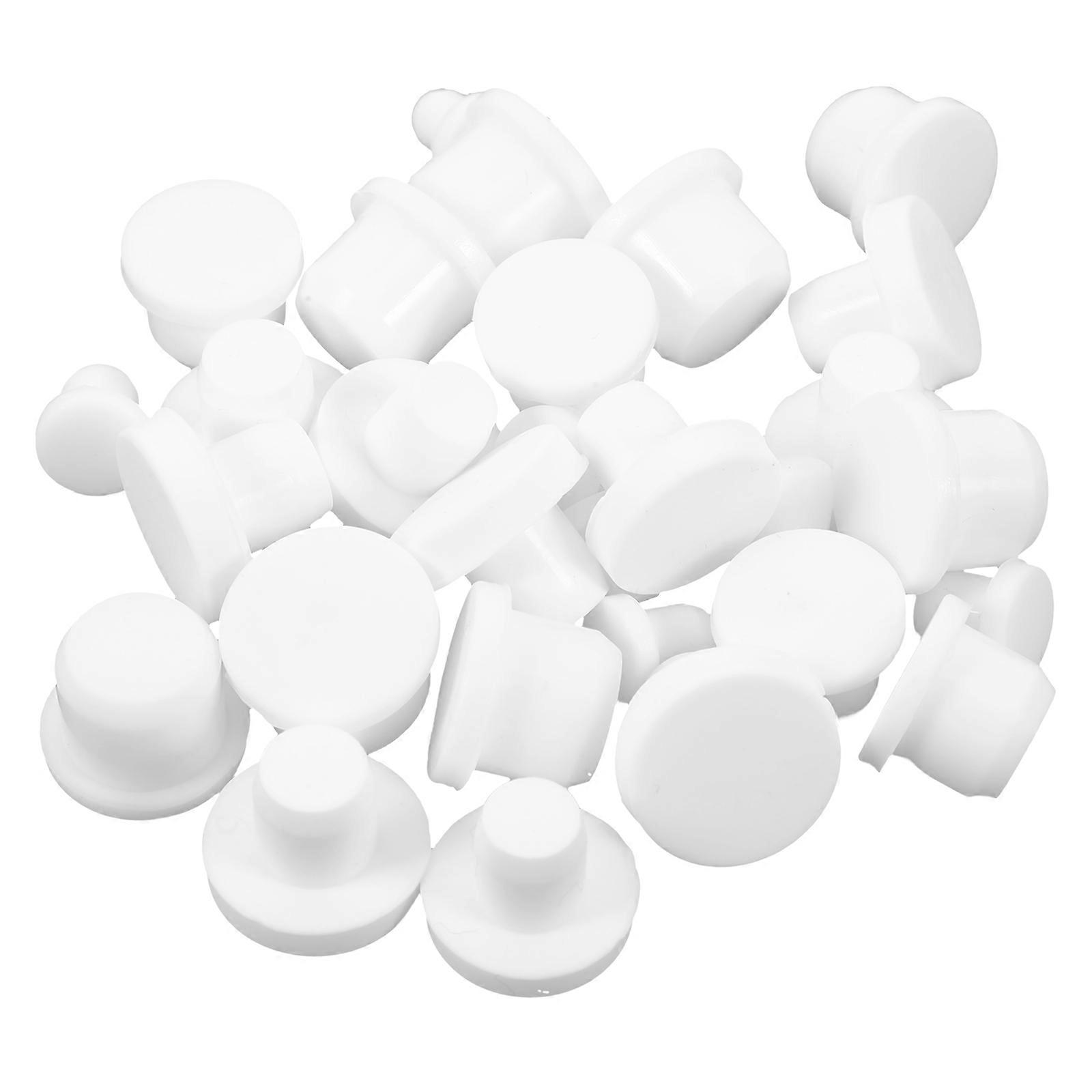 Round Silicone Replacement Plug Set Spill Proof Stopper for Parties 35Pcs