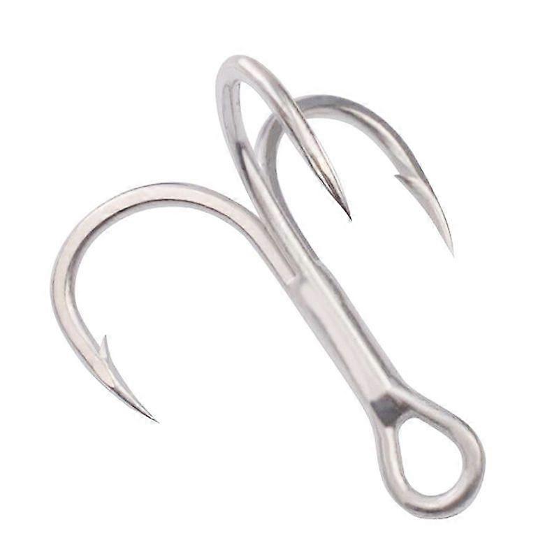 Fishing Hook High Treble Hooks Fishhook Tackle25 Piecessilver