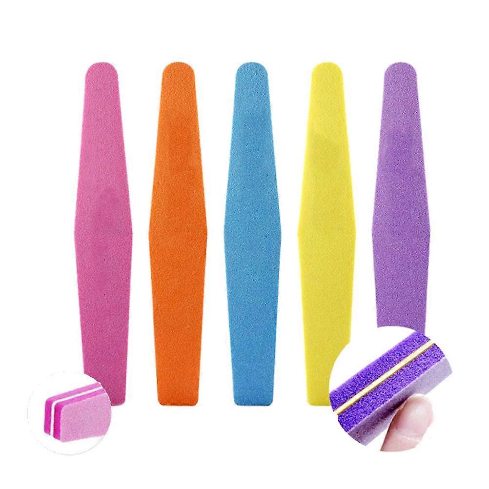 Nail File Nail Shiner Sponge Blocks for Nails 5Pcs Random