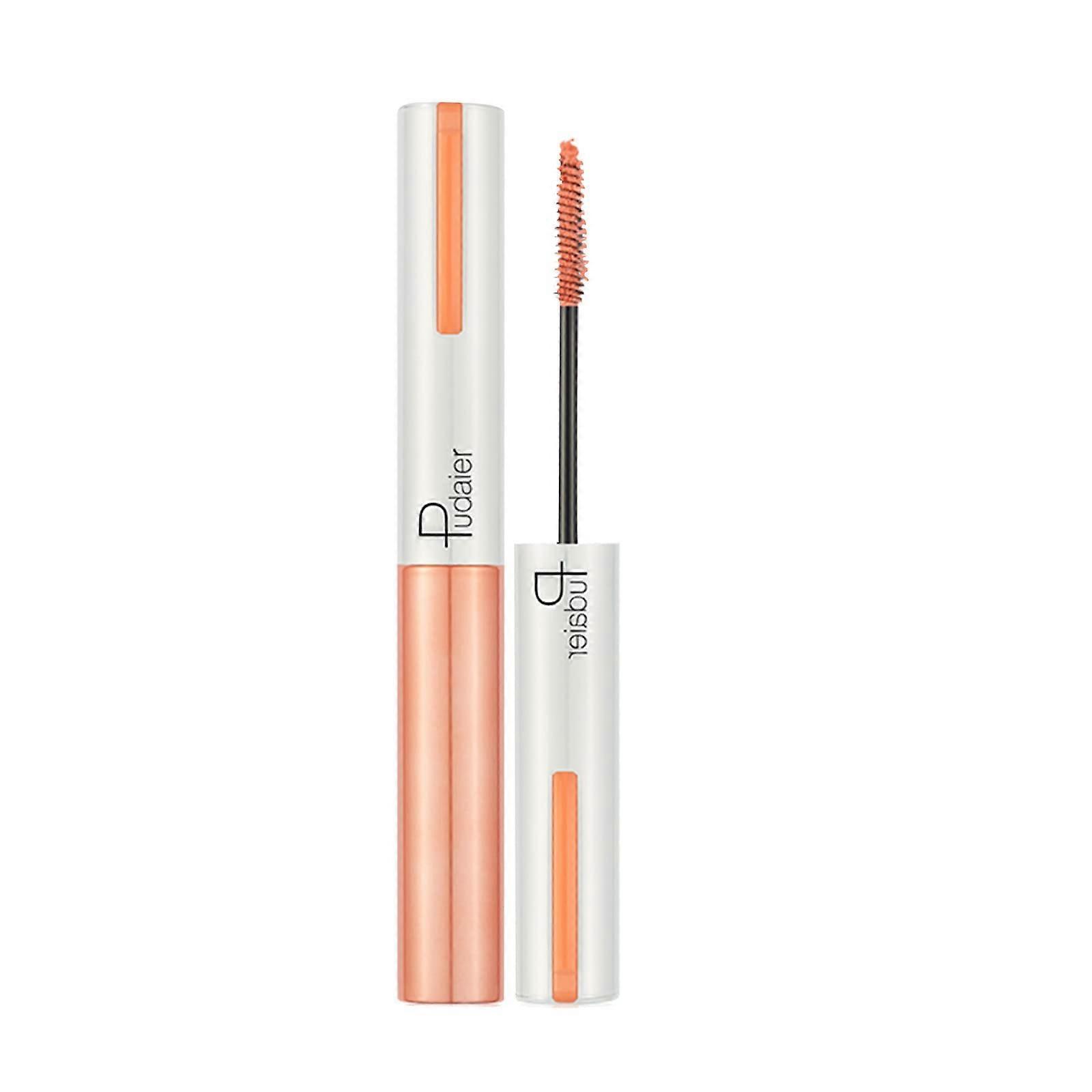 4D Waterproof Mascara Orange Color Smudge Proof Long Lasting Curl Volume Eyelash Makeup