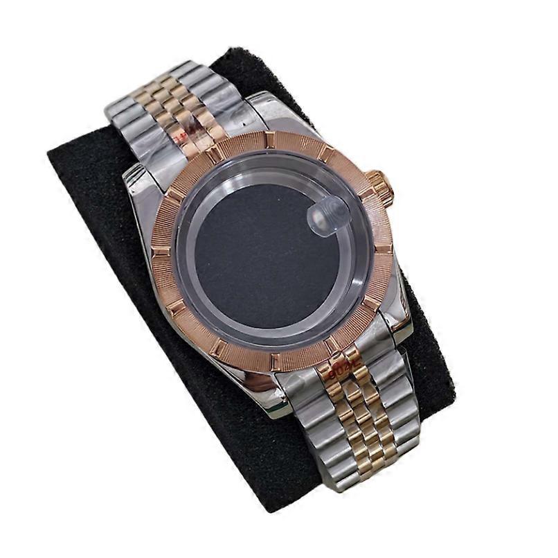 36mm Watch Case with Five-Link Strap and Sapphire Crystal for NH35/36/7S Movement