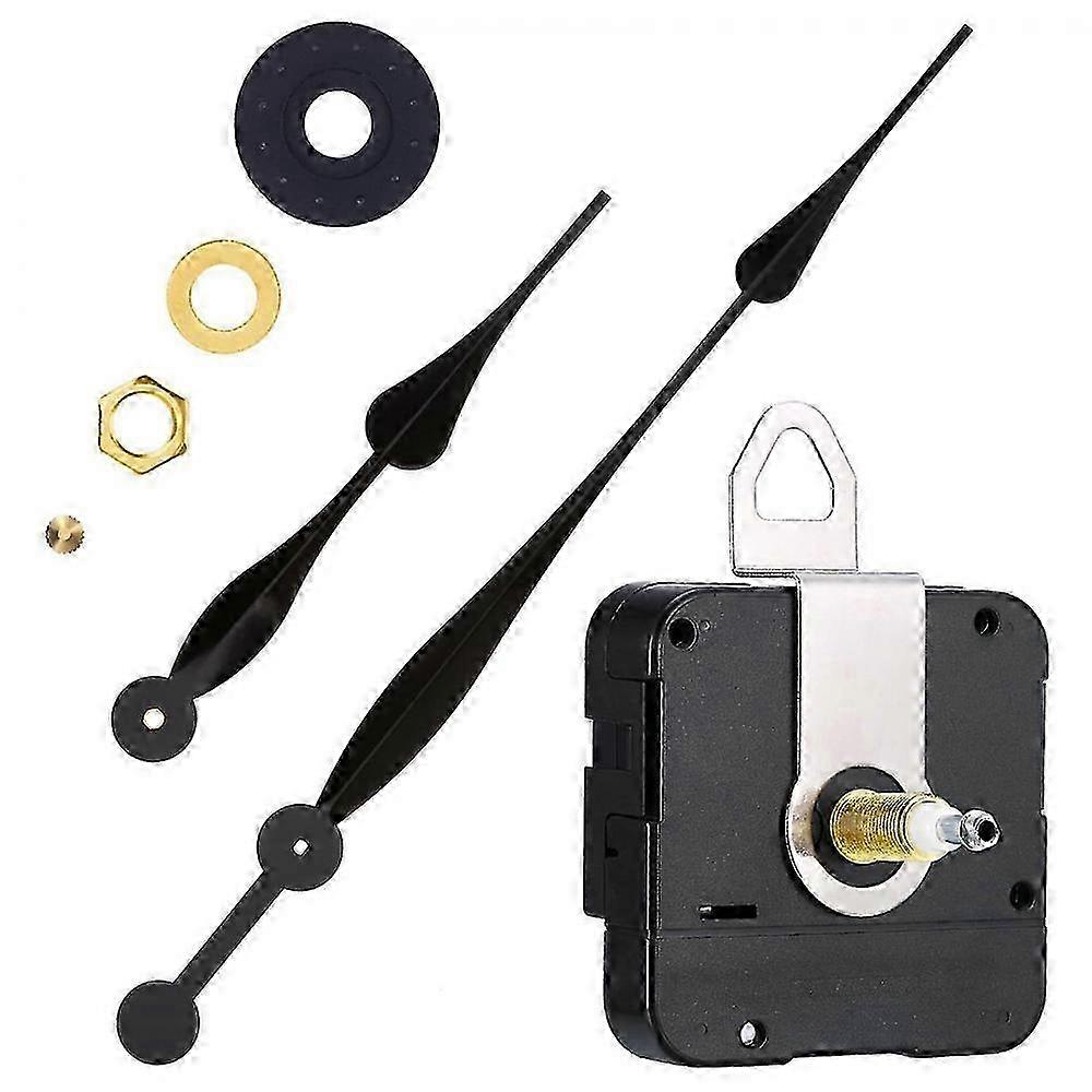23mm High Torque Quartz Clock Movement Mechanism with 12 Inch Long Spade Hands for DIY Clock Repair