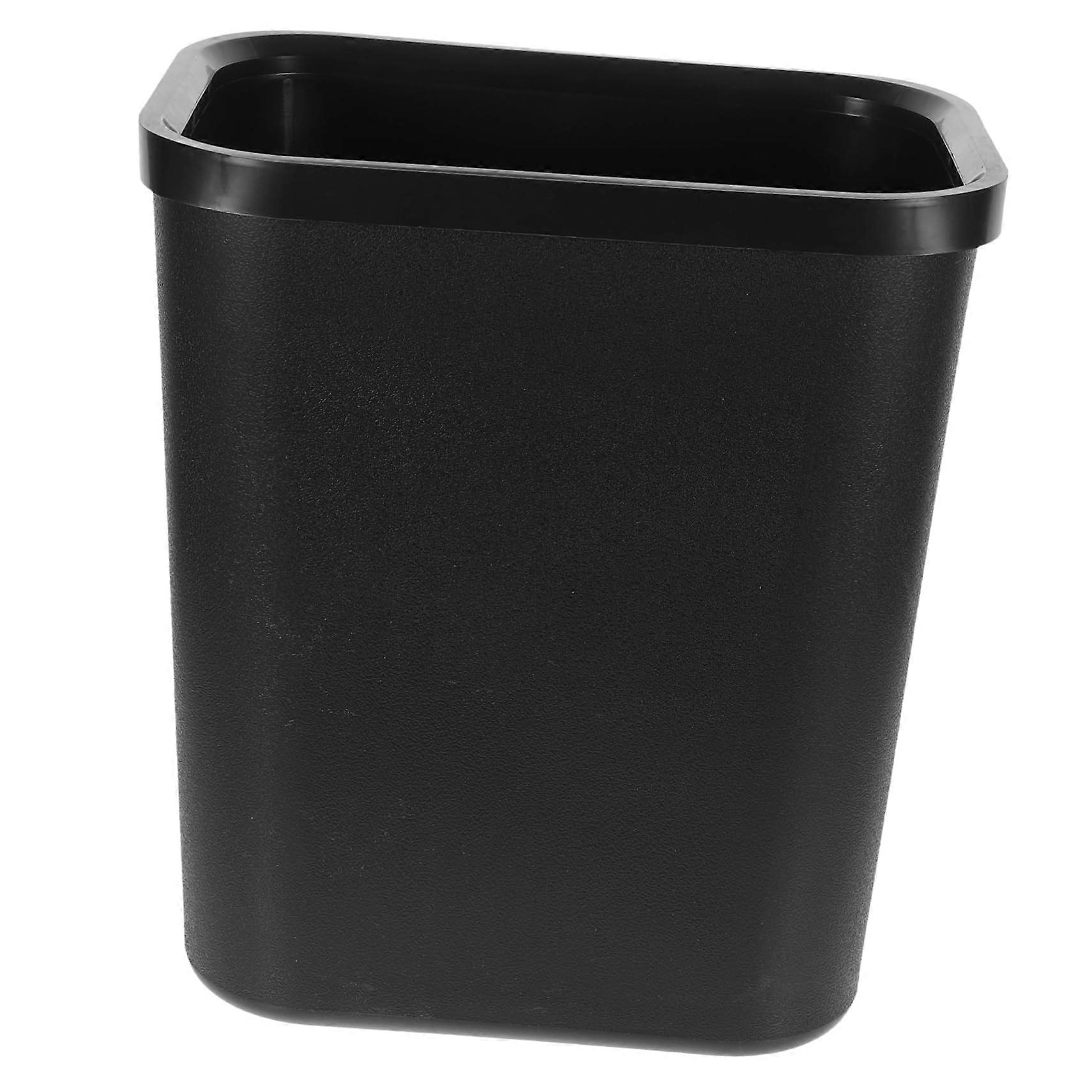 Large Capacity Plastic Trash Can for Office or Kitchen, Sturdy and Easy to Clean Under Desk Bin