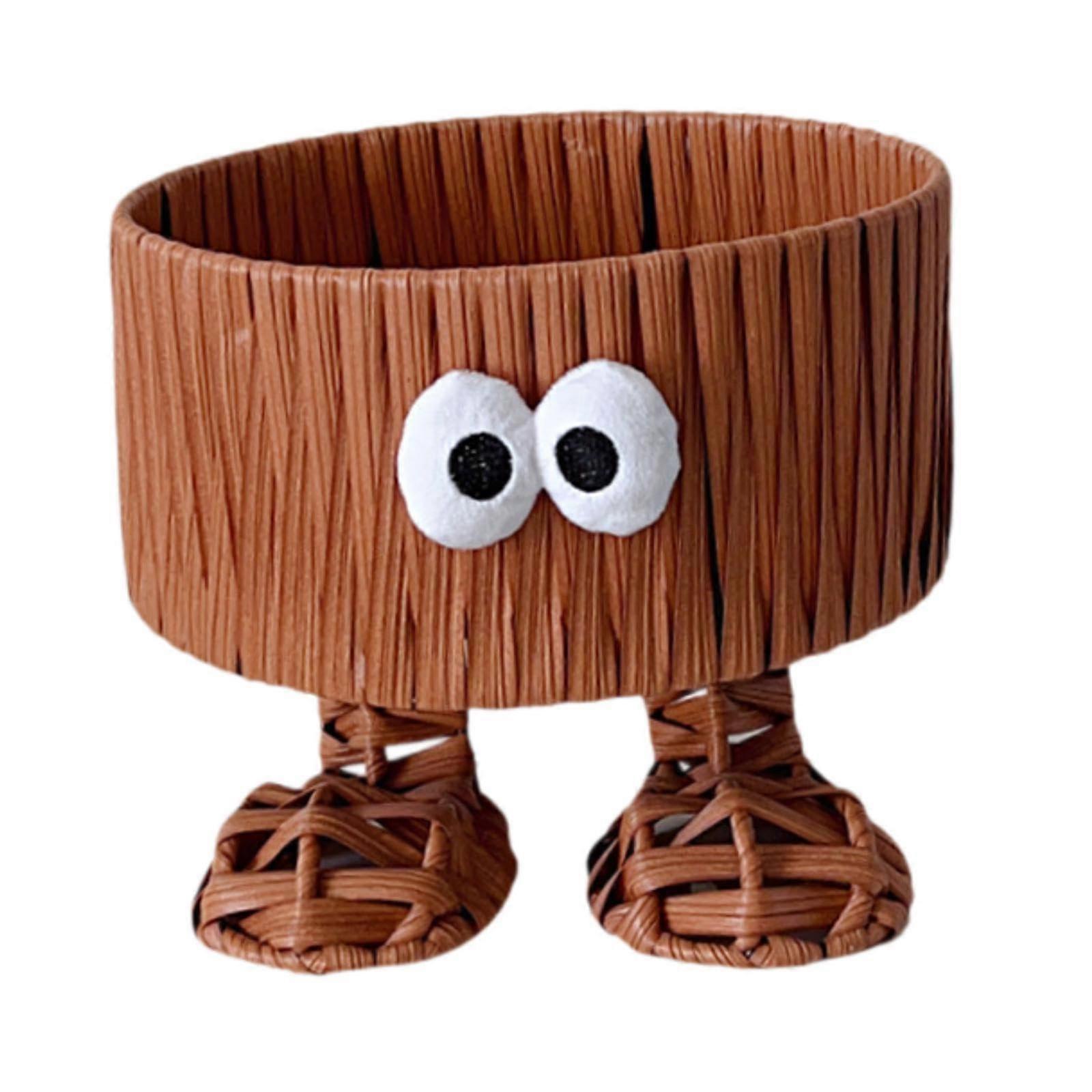 Storage Basket Multifunctional Rattan Style Bread and Fruit Organizer with Handles for Kitchen Ref: 3008