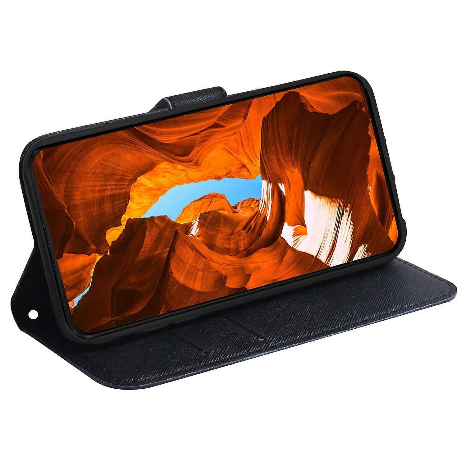 For iPhone 16 Pro Wallet Case Pattern Print Leather Phone Cover