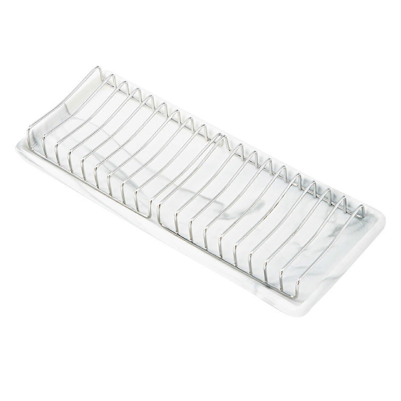 Storage Tray and Dish Drain Box SpaceSaving MultiPurpose Organizer for Kitchen Bathroom Countertop