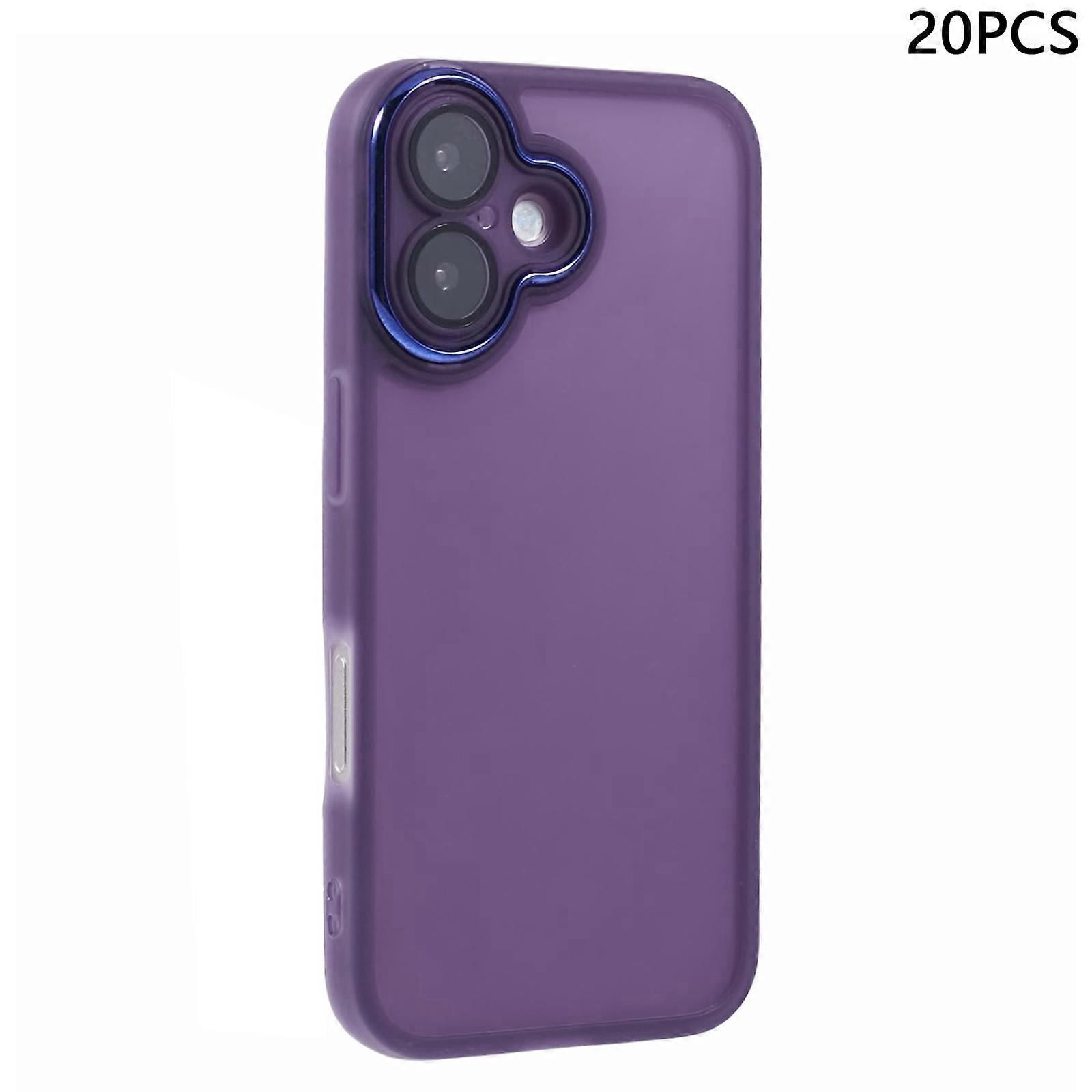 Bulk Purchasing 20Pcs For iPhone 16 Case Electroplated Camera Frame TPU Phone Cover Precise Cutouts 