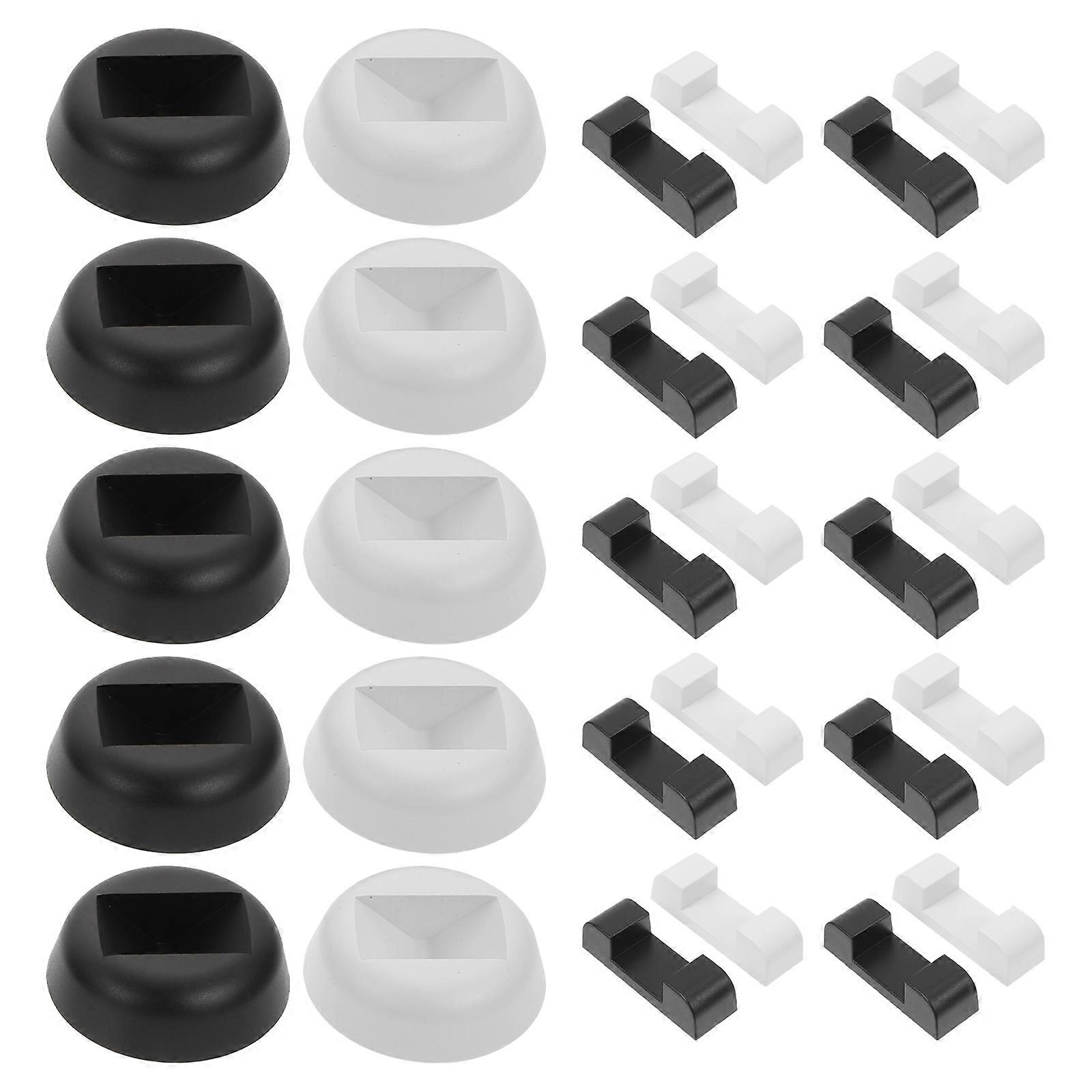 Jewelry Stand Bases for Display Rack with 80Pcs Assorted Color Plastic Material