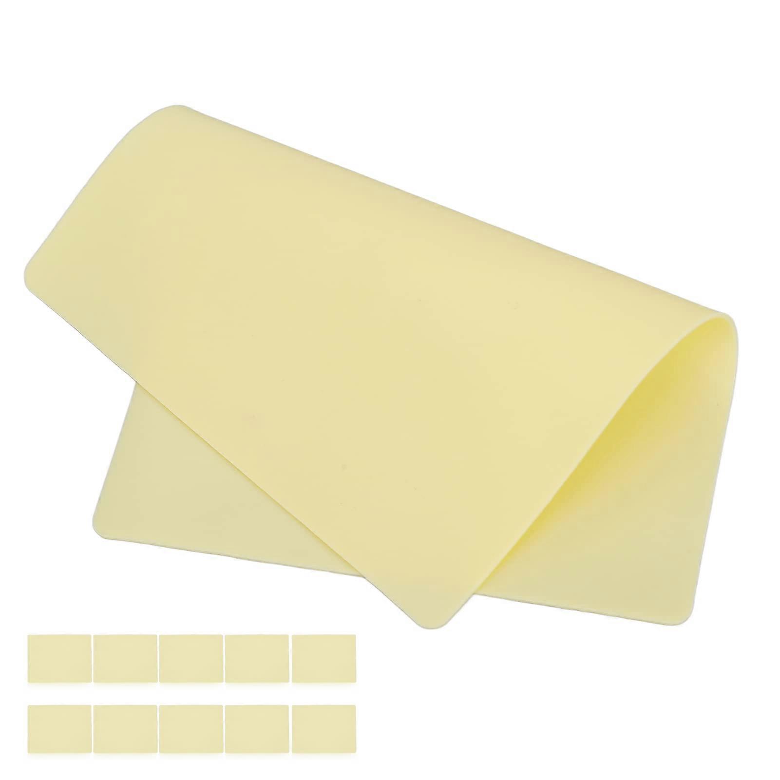 Tattoo Practice Skin Sheets Silicone 10pcs Double Sided with Realistic Texture for Eyebrow Microblading