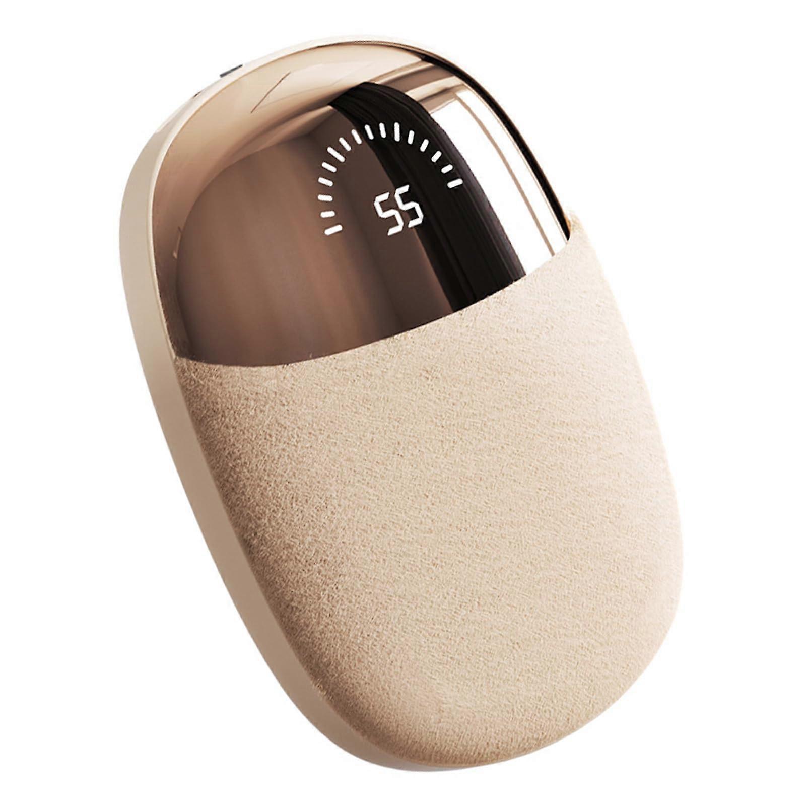 Rechargeable Plush Hand Warmer with Adjustable Temperature Control for Outdoor Comfort