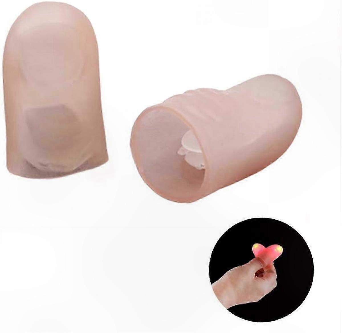 10pcs Red LED Finger Lights for Magic Tricks and Party Fun