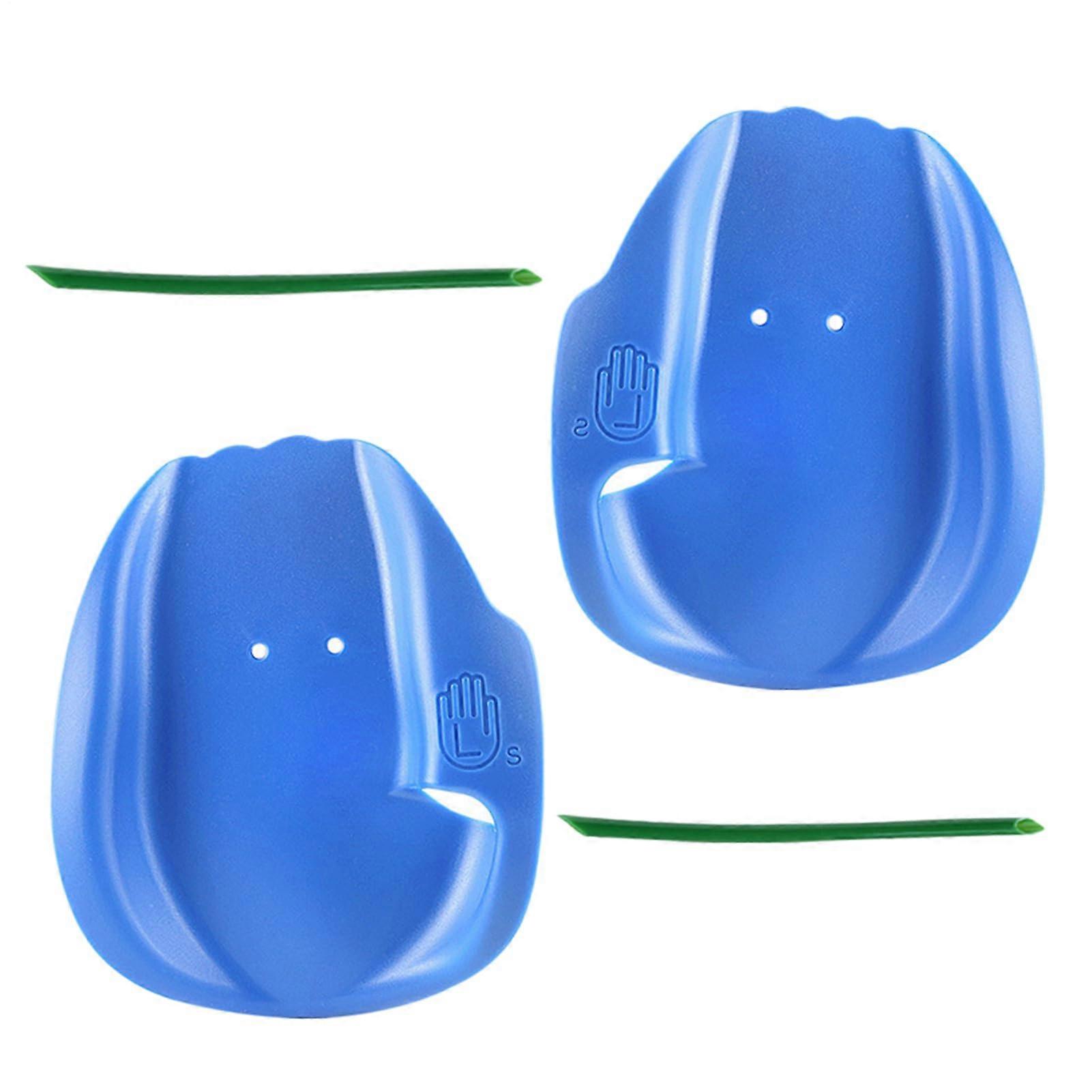 Swim Hand Paddles PVC Ergonomic Adjustable Strap for Stroke Technique and Strength Training