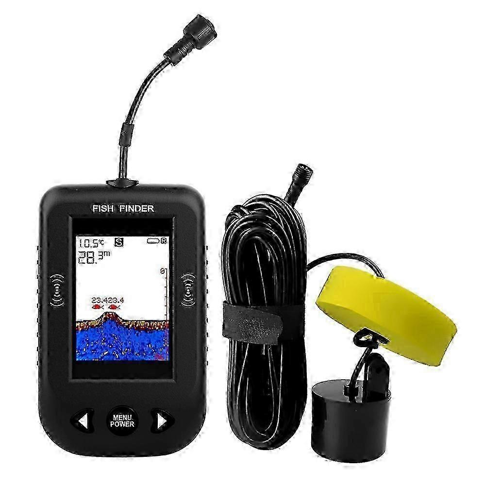 fish finder with temperature and depth sounder portable