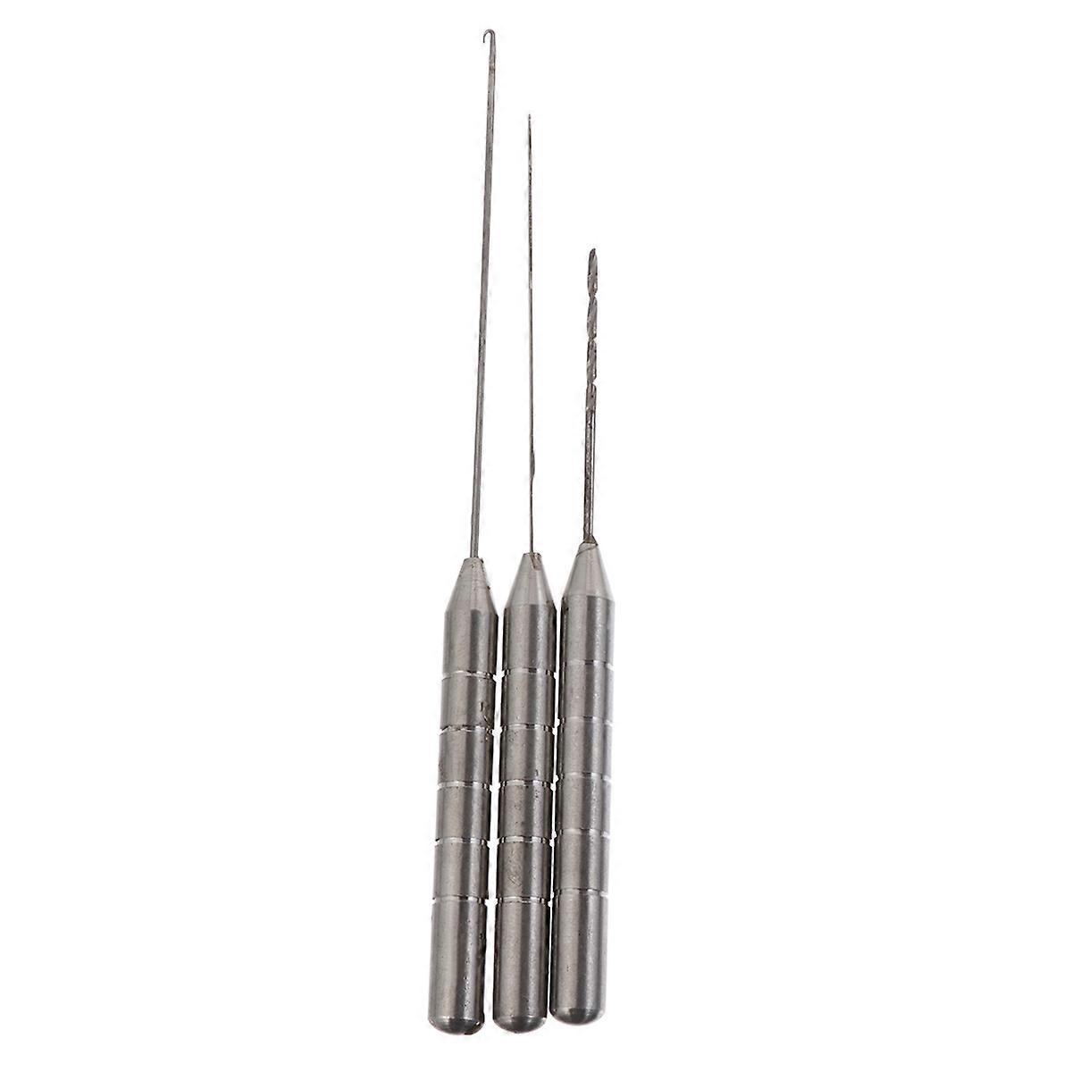 Fishing Bait Needle 3Pcs Silver Carp Bait Needle Set for Hook and Tackle Use