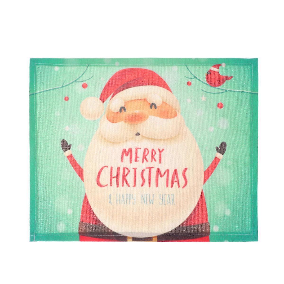 Cotton Table Mat Christmas Theme Table Placemat for Holding Plate