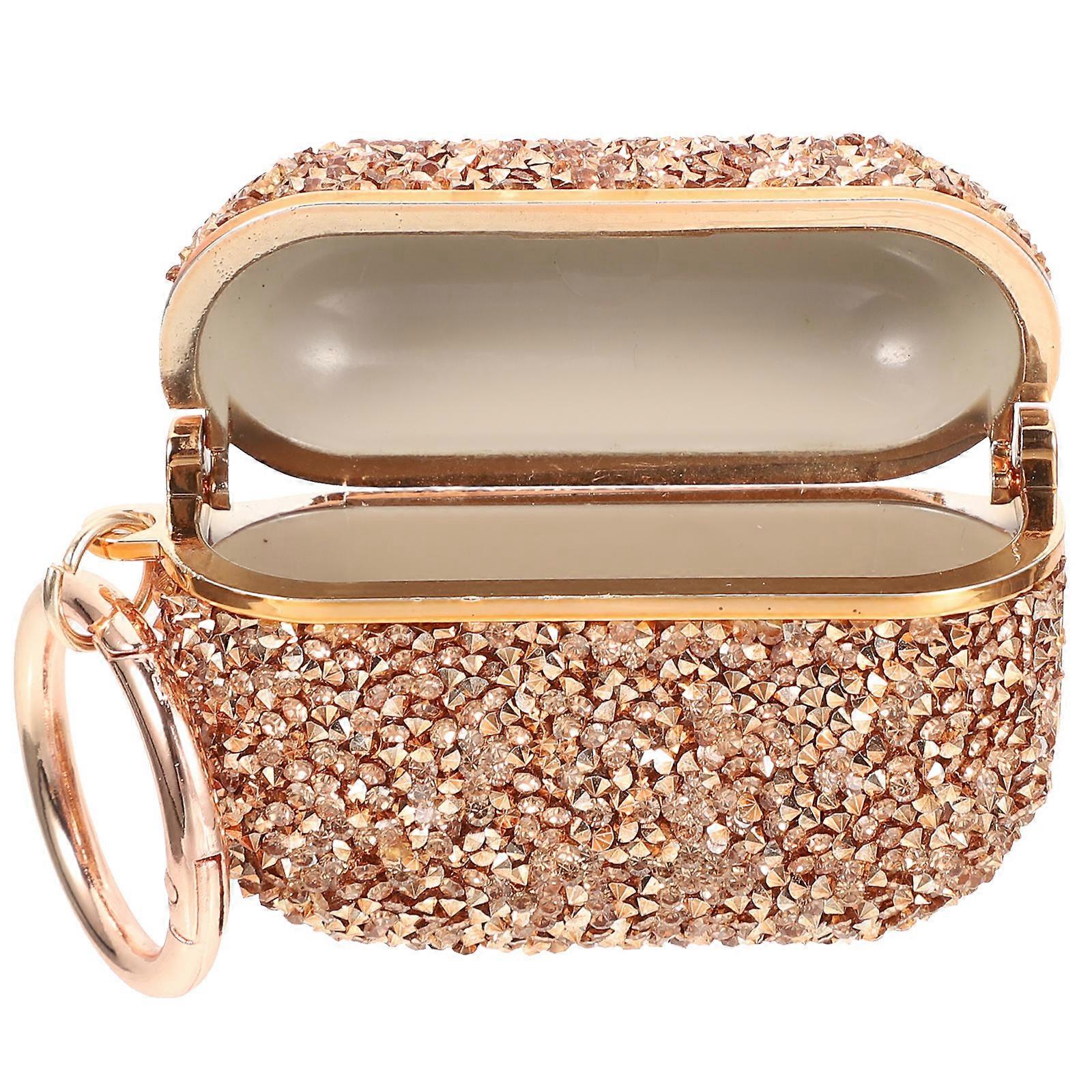 Golden Earbuds Case for Wireless Headphone Protective Cover 3Pcs Durable