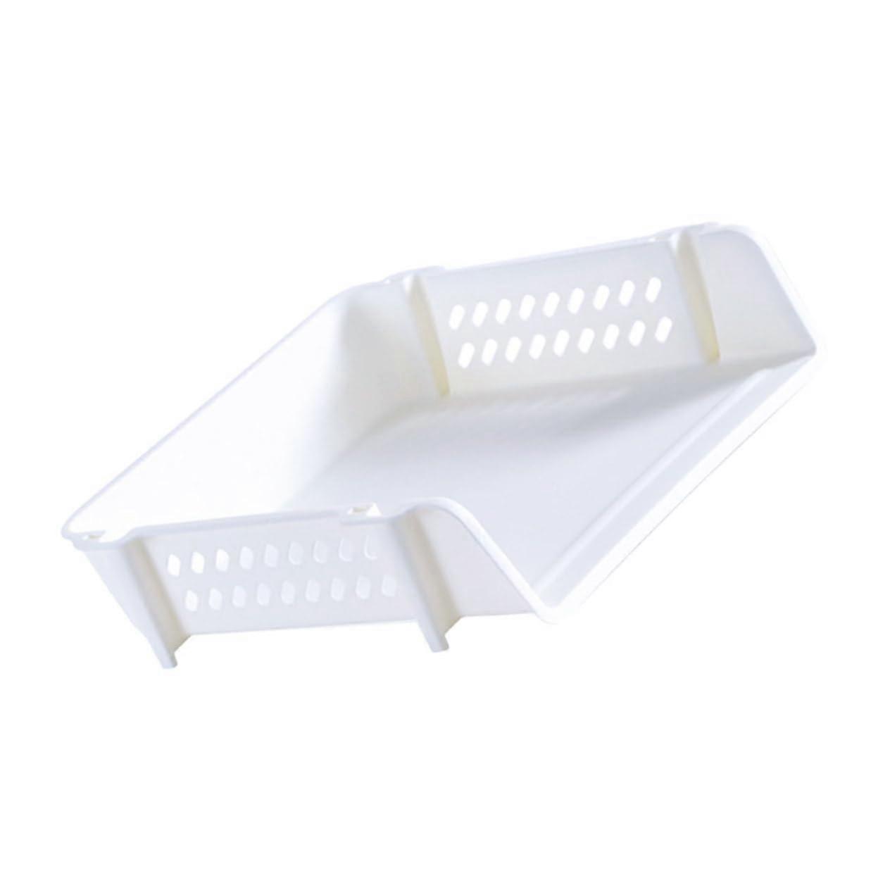 Stackable File Organizer Rack for Desk, Plastic MultiTier Document Holder, Durable Office Storage