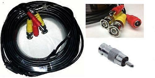 100ft CCTV Security Camera Cable BNC Video Power Compatible with Lorex Weatherproof Low Interference