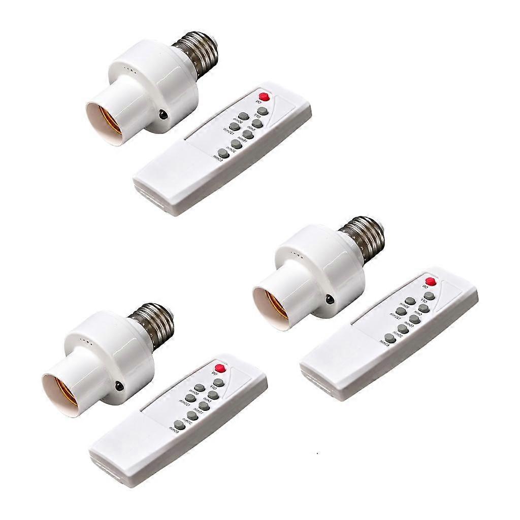 E27 Base Lamp Holder Light Switches Kit Remote Control Light Socket