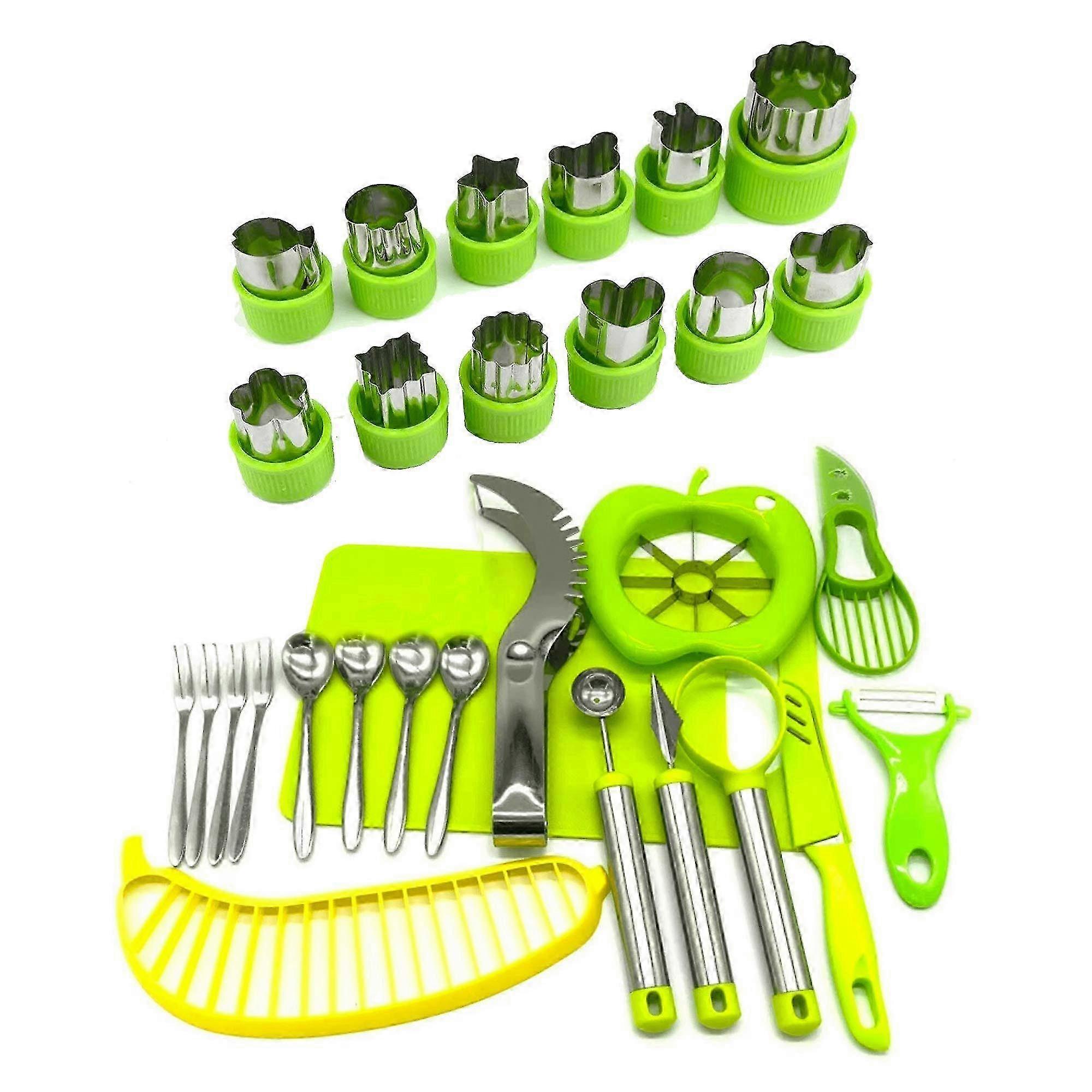 Fruit Garnish & Decoration Mini Slicer Set 30 PCS Kitchen Use