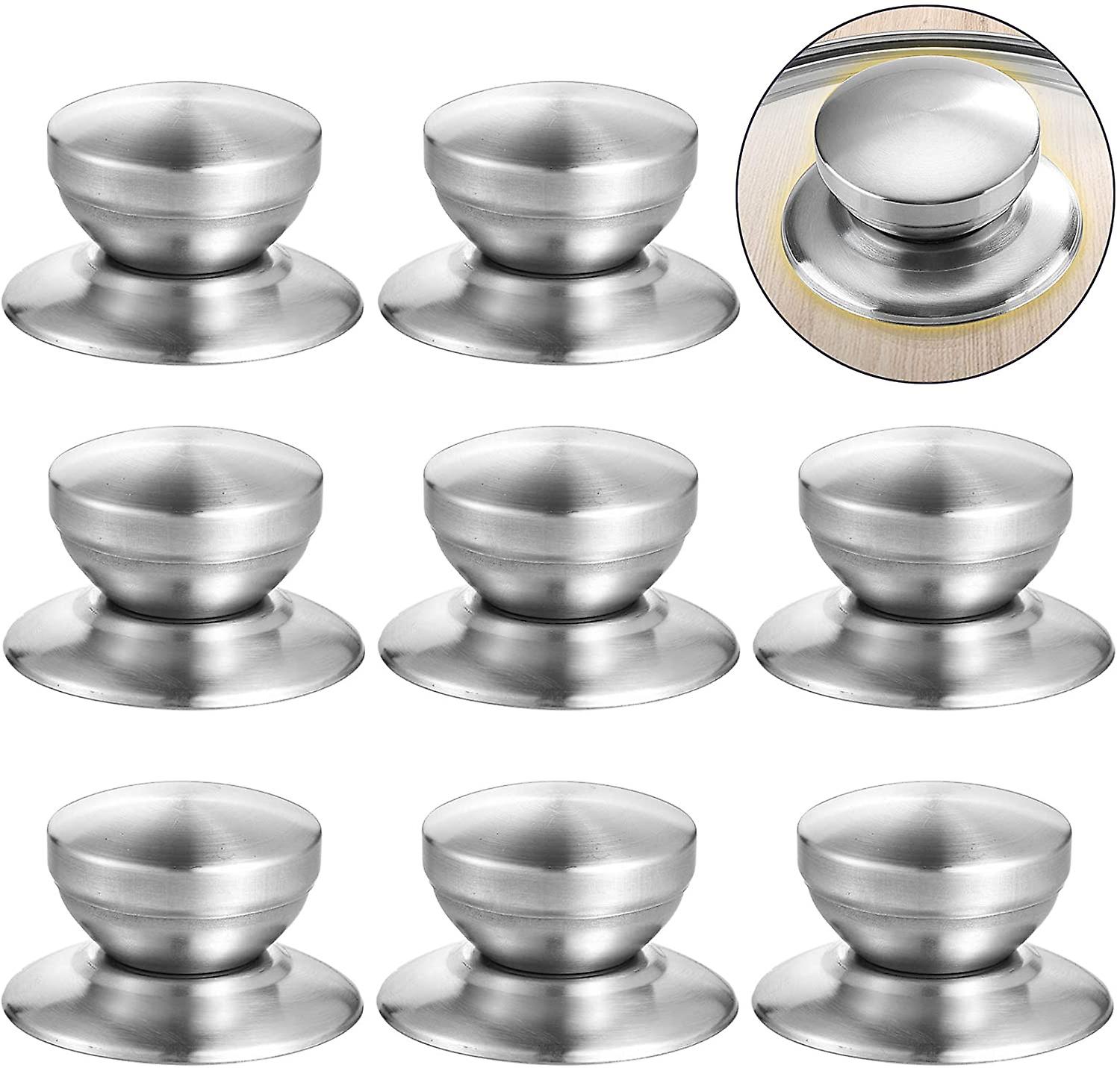 Replacement Knobs Pot Lid Handle Cover Cookware Stainless Steel Lid Replacement Knob Cover Handles