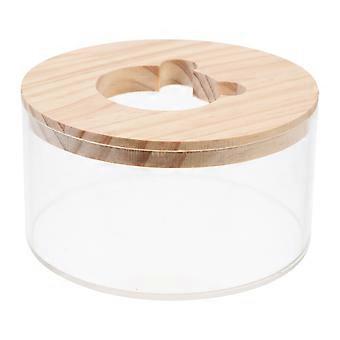 Hamster-Sandbadewanne aus Acryl, khaki, Haustierbadewanne für Kleintiere