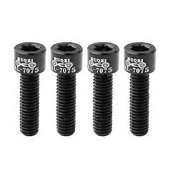 Blue Aluminum Alloy M5x17MM Bolts for 4-Piece Road Bike Handlebar Stems