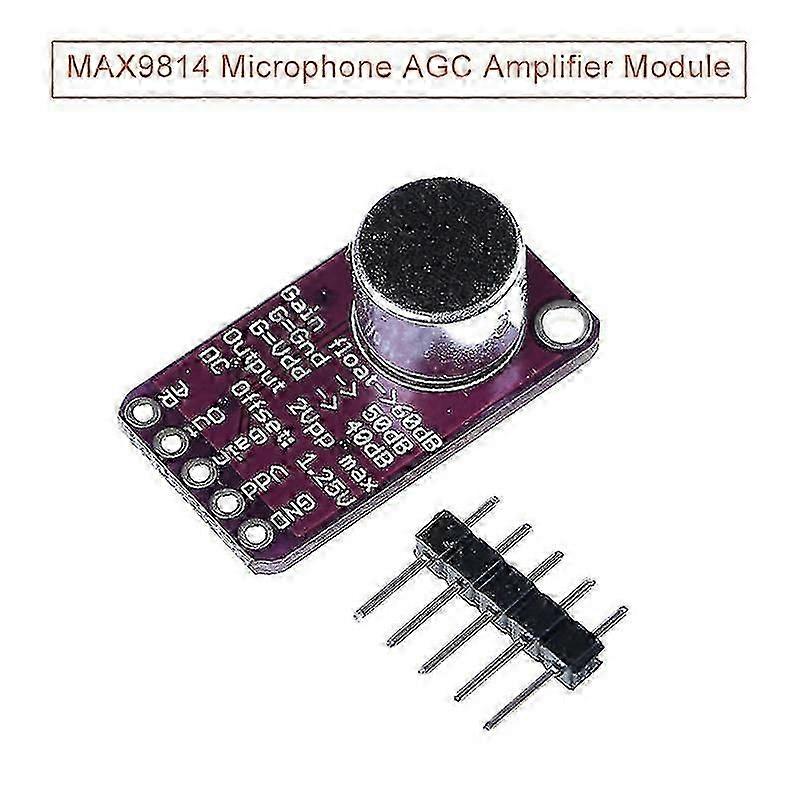 MAX9814 Module for Low Noise Microphone Amplification