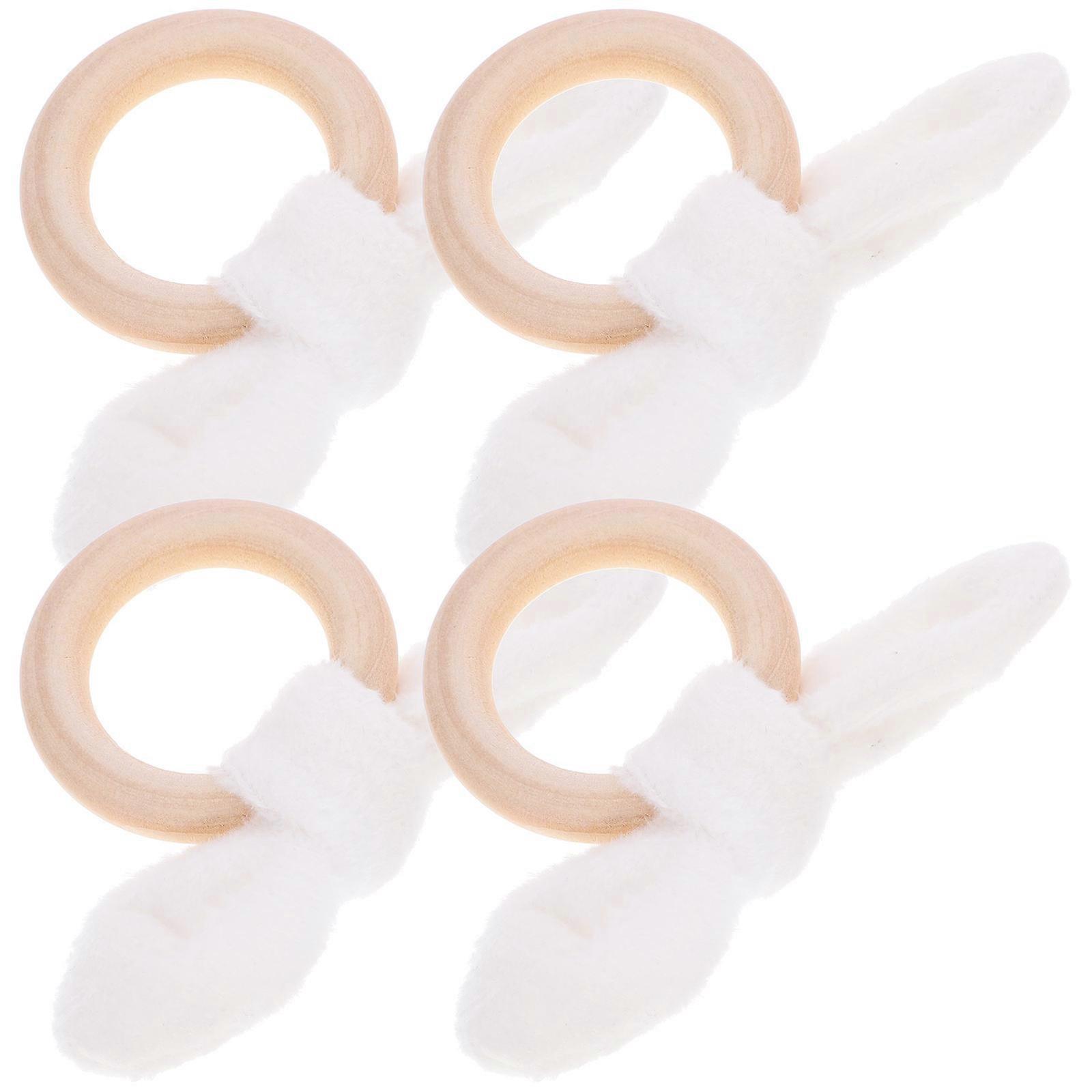 Dining Table Napkin Ring Bunny Ear Shaped Napkin Ring 12Pcs Set