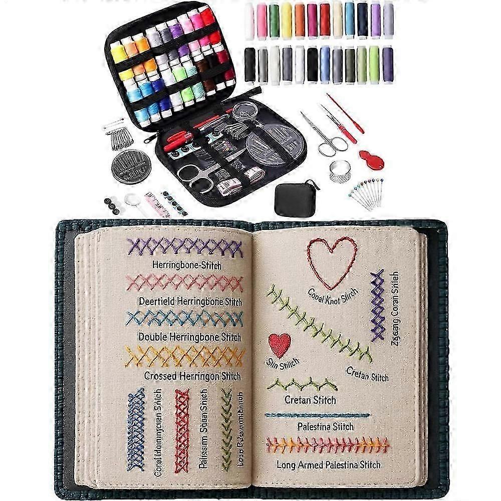 Embroidery Book for Beginners 106 Patterns Portable Instructional Tutorial Sewing Tools