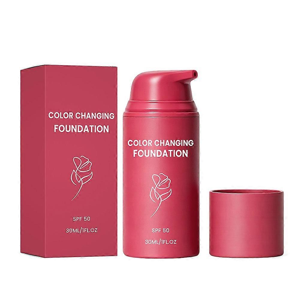 Color Changing Foundation 30ml - With Pump, Natural Finish