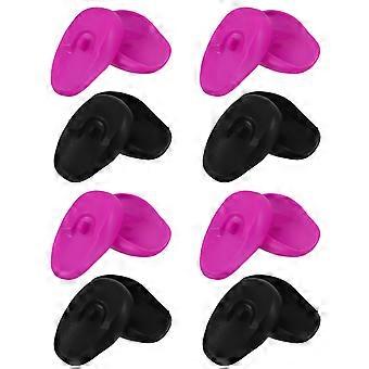 8 paires de cache-oreilles de teinture pour cheveux : couvre-oreilles en silicone imperméables et résistants à la chaleur - protecteurs d’oreilles réutilisables pour les cheveux permanente teinture douche salon coiffure