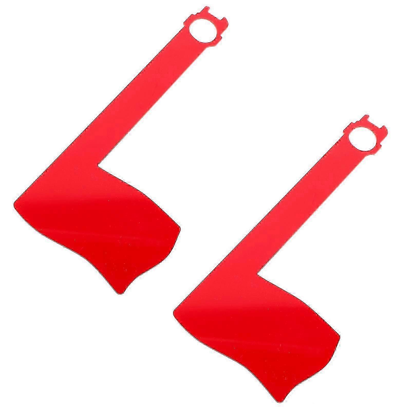 Wall Mount Mailbox with Flag Office Decoration 2Pcs