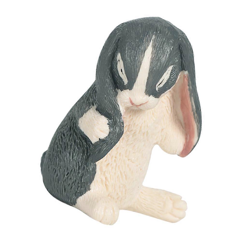Plastic Rabbit Model Mini Rabbit Decor for Office Decorative Toy