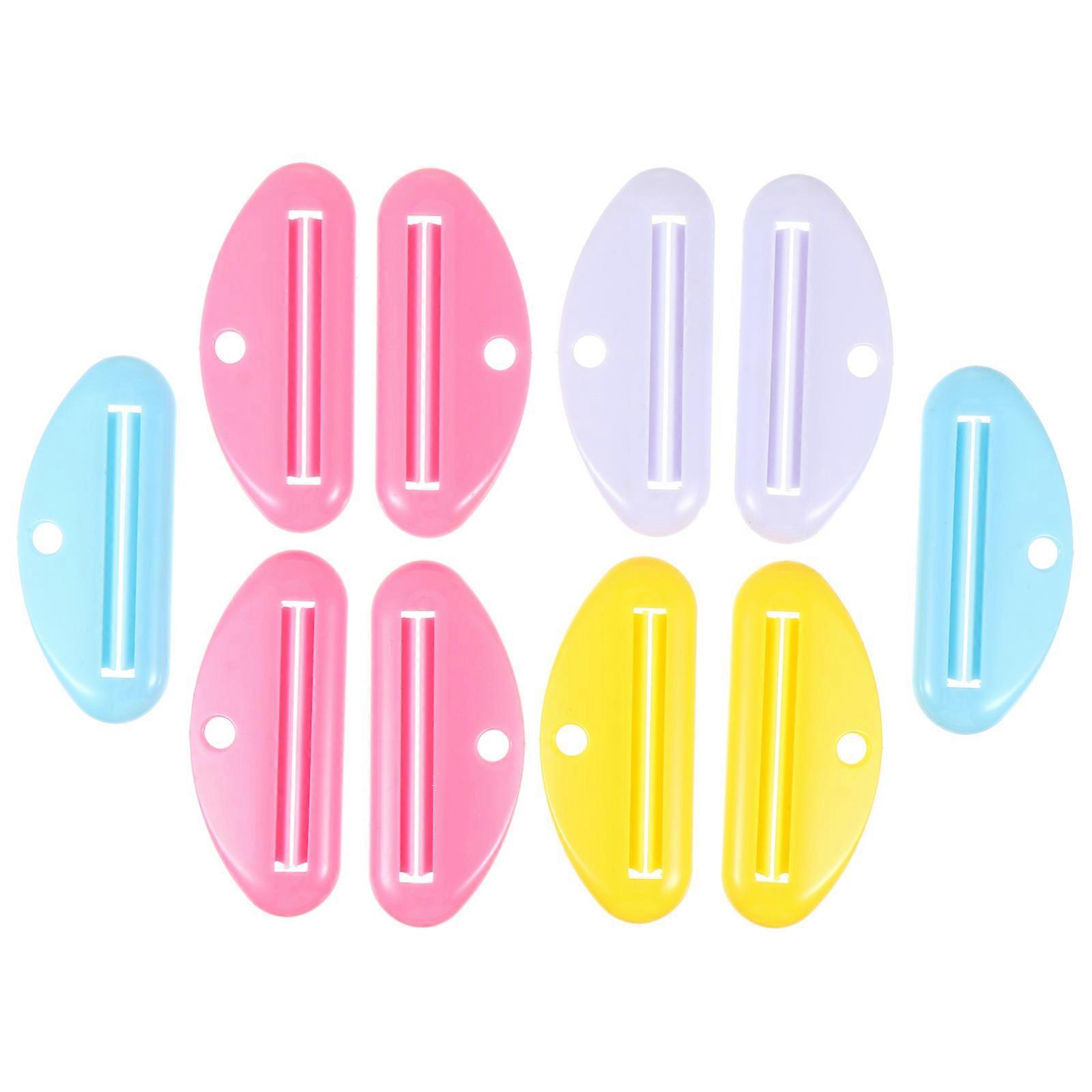 10pcs Bathroom Toothpaste Tube Squeezer Toothpaste Clips Cream Squeezers